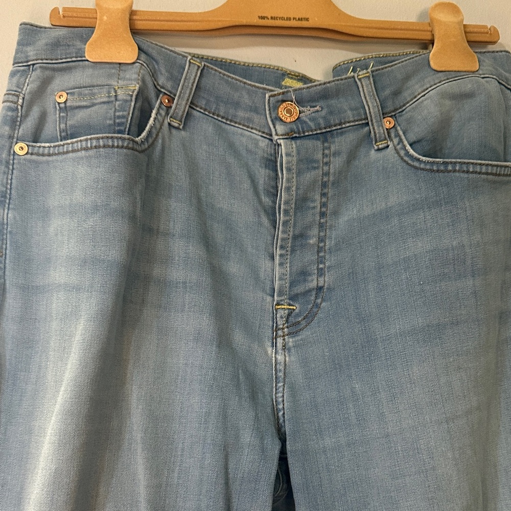 7 For All Mankind Sky Blue Slim Jeans - Picture 7 of 7